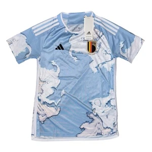 Adidas Belgium '22/23 Blue Away Soccer Jersey, Size Small NWT HS9952 - Picture 1 of 3