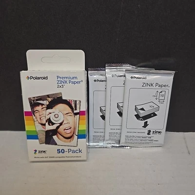 Polaroid Premium ZINK Photo Paper 2x3 Inch Snap 50 Sheets Pack + 30 New Sealed - Image 1 of 4