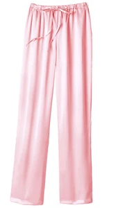 Women's Pajama Pants Silky Satin Loungewear Shadowline Sleepwear - Picture 1 of 8