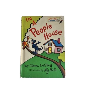 Vintage 1972 In a People House Theo LeSieg Dr. Seuss Anfängerbücher Hardcover - Bild 1 von 10