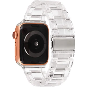 Cinturino bracciale resina trasparente CRYSTAL per Apple Watch 5 6 7 42 44 45mm - Zdjęcie 1 z 4