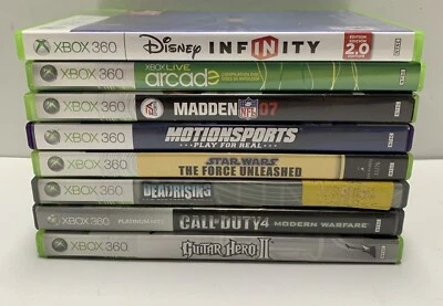 Xbox 360 - Lote de 8 juegos Paquete Call Of Duty Star Wars Dead Rising Guitar Hero Foto 1 de 4