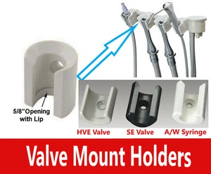 Dental Mount Holders HVE Valve / SE Valve / Air Water Syringe Mount - Picture 1 of 2