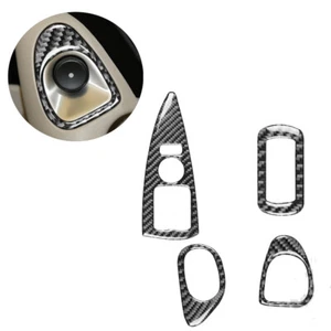 Carbon Fiber Inner Window Switch Lift Panel Cover Trim For Chevrolet Corvette C6 - Picture 1 of 12