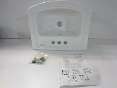 BARCLAY B/3-384WH WASHINGTON 460 BASIN 4"CC WHITE - Image 1 of 2