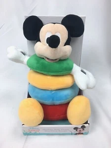 Anillos apilables de felpa suave para bebé Mickey Mouse juguete Disney - Imagen 1 de 4