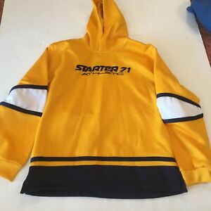 STARTER Athletic Boys L (14/16) Hoodie Pullover Bright yellow