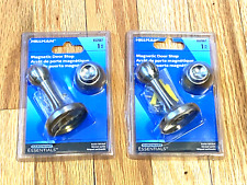 HILLMAN Magnetic Door Stop Home Safety Stopper Guard Office Fitting Screws Catch