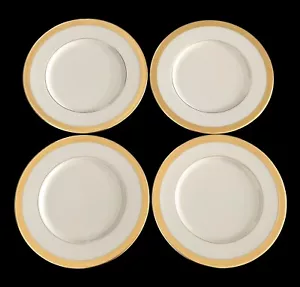 Set Of 4 Lenox Lowell 8-3/8” Salad Plates P-67 Gold Backstamp Pristine Unused - Picture 1 of 7