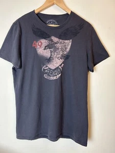 American Eagle Outfitters T Shirt Men Size L Athletic Fit Graphic Dark Gray - Picture 1 of 6