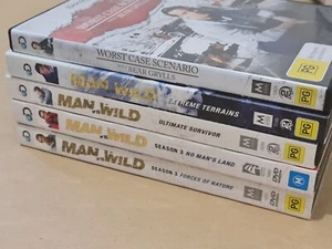Bear Grills 5 DVD Collection (Man V Wild + Worst Case) Like New R4 Free Post - Picture 1 of 15