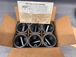 NOS 1939-1940 Pontiac De Luxe Quality 6 Cylinder Pistons McQuay Norris 115 120 - Picture 1 of 6
