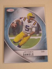 JAYDEN DANIELS JD5 2023 SAGE RC ROOKIE # 8 LSU TIGERS HEISMAN TROPHY WINNER 🐯
