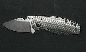 DPx Gear HEST Folding Knife 3" Bohler M390 Steel Blade Gray Titanium Handle - Picture 1 of 6