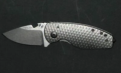 DPx Gear HEST Folding Knife 3" Bohler M390 Steel Blade Gray Titanium Handle - Image 1 of 4