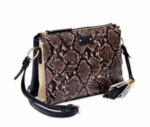 Time and Tru Umhängetasche oder Schultertasche Tasche Schlangenmuster - Bild 1 von 3