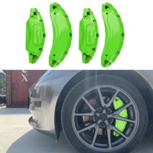 Front and Rear Brake Caliper Covers fit Tesla Model Y 2020-2024 Set of 4 Green - Picture 1 of 10