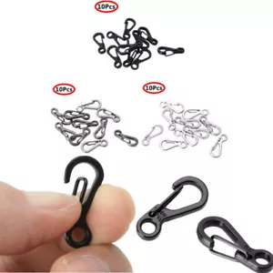 50/10 pz moschettone mini SF in lega/plastica ganci a scatto fibbia a molla - Foto 1 di 53