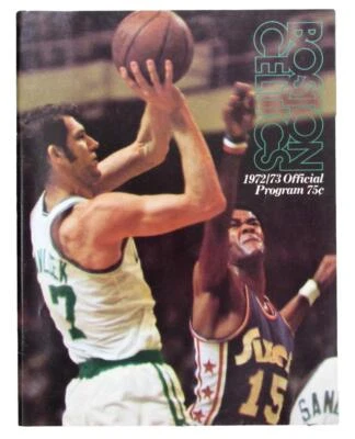 January 10, 1973 Boston Celtics vs. Houston Rockets NBA Program John Havlicek - Image 1 of 3