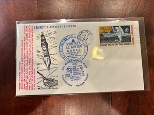 Apollo 13 NICHOL 4/11/1970 Launch Space #1/400 Made Colorado Springs C76 !! - Picture 1 of 2