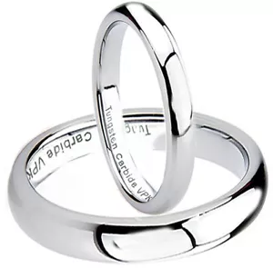 2-10mm Tungsten Carbide Mens Womens Wedding Engagement Bridal Band Ring sz 3-15 - Picture 1 of 18