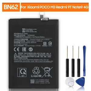 Batterie de remplacement BN62 pour Xiaomi POCO M3 Redmi Note9 4G Redmi9T - Photo 1 sur 6