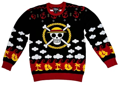 Sombrero de Paja de Una Pieza Suéter Estampado Jolly Roger GRANDE Caja Almuerzo Exclusivo Foto 1 de 4