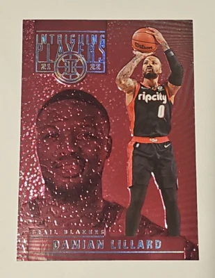 2021 Panini Illusions Damian Lillard Intriguing Players Pink Parallel Card #24 - Image 1 of 4