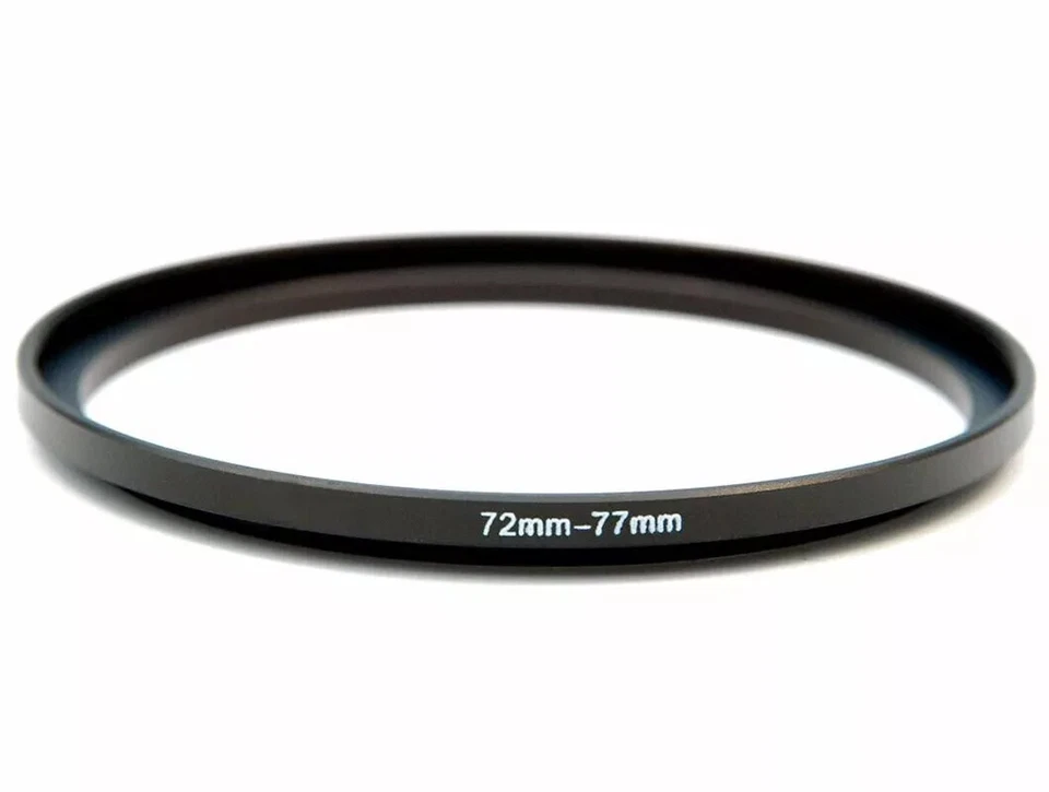 72-77mm Metal Step Up Ring Lens Adapter 72 male to 77 female thread - UK - Image 1 of 1