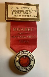 1940 Pittsburgh PA Chambersburg International Apple Association Nastro Ghiaccio e Col - Foto 1 di 6