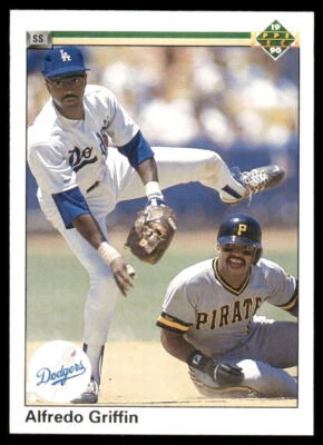 Alfredo Griffin 1990 Upper Deck #338 - Image 1 of 2