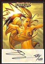 Witchbade Millennium Jae Lee Autograph Card Dynamic Forces # /700