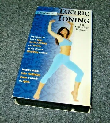 Stephanie's TANTRIC TONING The Stress-Free Workout Video VHS Yoga Tai Chi Kung - Image 1 of 3