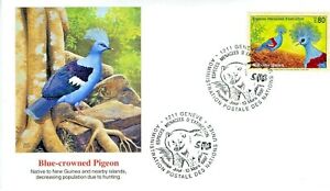 FDC Pigeon, Blue-crowned Fleetwood Endangered Species  UN  Stamp