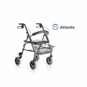 Rollator deambulatore 4 ruote con freni Girello pieghevole in alluminio Moretti - Foto 1 di 6