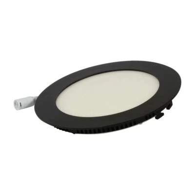 LED Panel Downlight Einbauleuchte schwarz 24V 12W dualweiß weissdynamisch CCT V3 - Bild 1 von 3