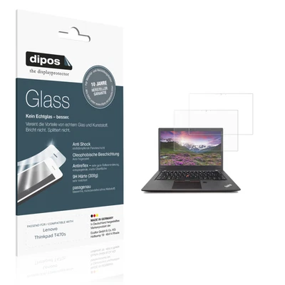 2x Screen Protector for Lenovo Thinkpad T470s matte Flexible Glass 9H dipos - Image 1 of 4