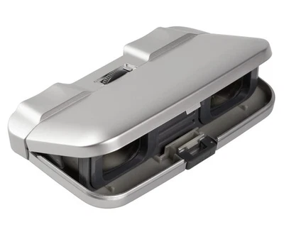Kenko Binoculars Pliant Opera Glasses 3x25 Slim 3x 25 Caliber Thin Folding Silve - Image 1 of 4