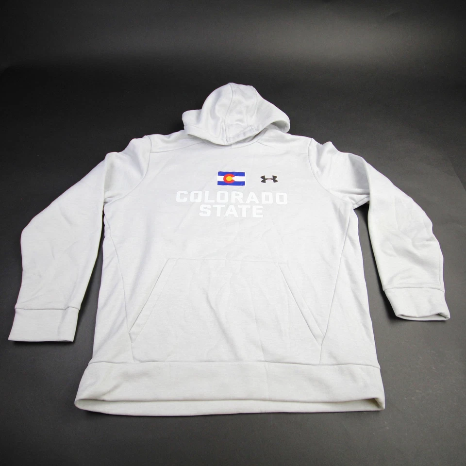 Sudadera CSU Rams Under Armour para mujer gris claro usada Foto 1 de 1