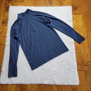Lululemon Pullover Men's Small Metal Vent Tech 1/4 Zip Long Sleeve Blue - Picture 1 of 7