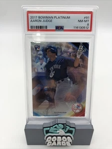 2017 Bowman Platinum Aaron Judge #91 PSA 8 - Foto 1 di 2