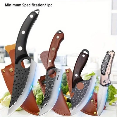 Faca de cozinha multiuso aço inoxidável profissional chef desossando peixes acampamento - Imagem 1 de 4