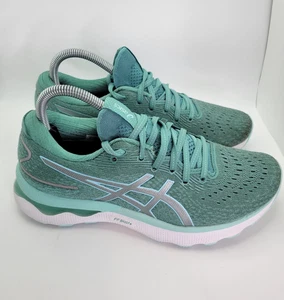 Asics Gel Nimbus 24 Damen 8 Blau Laufschuhe Salbei Klar Blau Sneaker 1012B2 - Bild 1 von 9