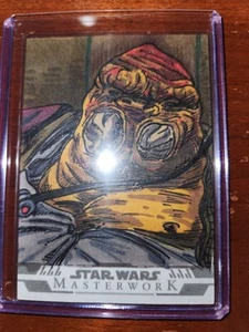 2025 Star Wars Masterwork GRUMMGAR Sketch Card By Dan Curto - Picture 1 of 2
