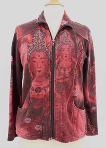 CITRON Santa Mónica Sudadera Chaqueta Abrigo Talla M Rojo Bolsillos Cremallera Completa DEFECTUOSA - Imagen 1 de 11