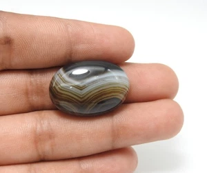 Colgante de cabujón ovalado de ágata con bandas naturales de 30,00 quilates idea de regalo 18x26x7 mm - Imagen 1 de 8