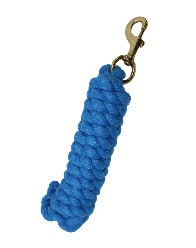 Cuerda de plomo de algodón con soporte para caballos de 10 pies resistente de 3/4 de diámetro a presión de latón 60519 Foto 1 de 1