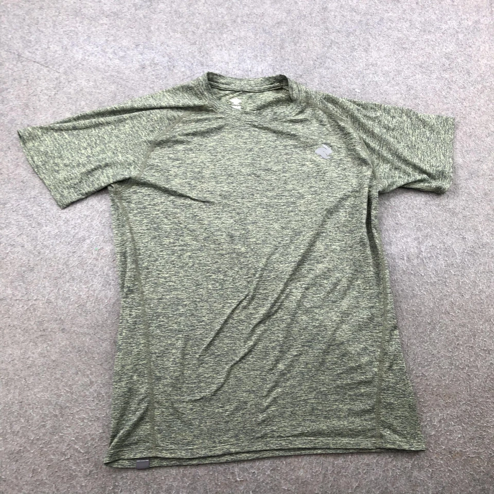 Rabbit Shirt Mens Medium Green Heather Short Sleeve Running Athletic Tee Top - Image 1 of 4