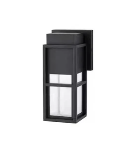 Home Decorators Collection Melrose 1-Light Sand Black LED Outdoor Wall Lantern - Picture 1 of 10