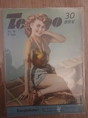 Tempo danish magazine september 1945 nr36  ww2 vtg - Image 1 of 3